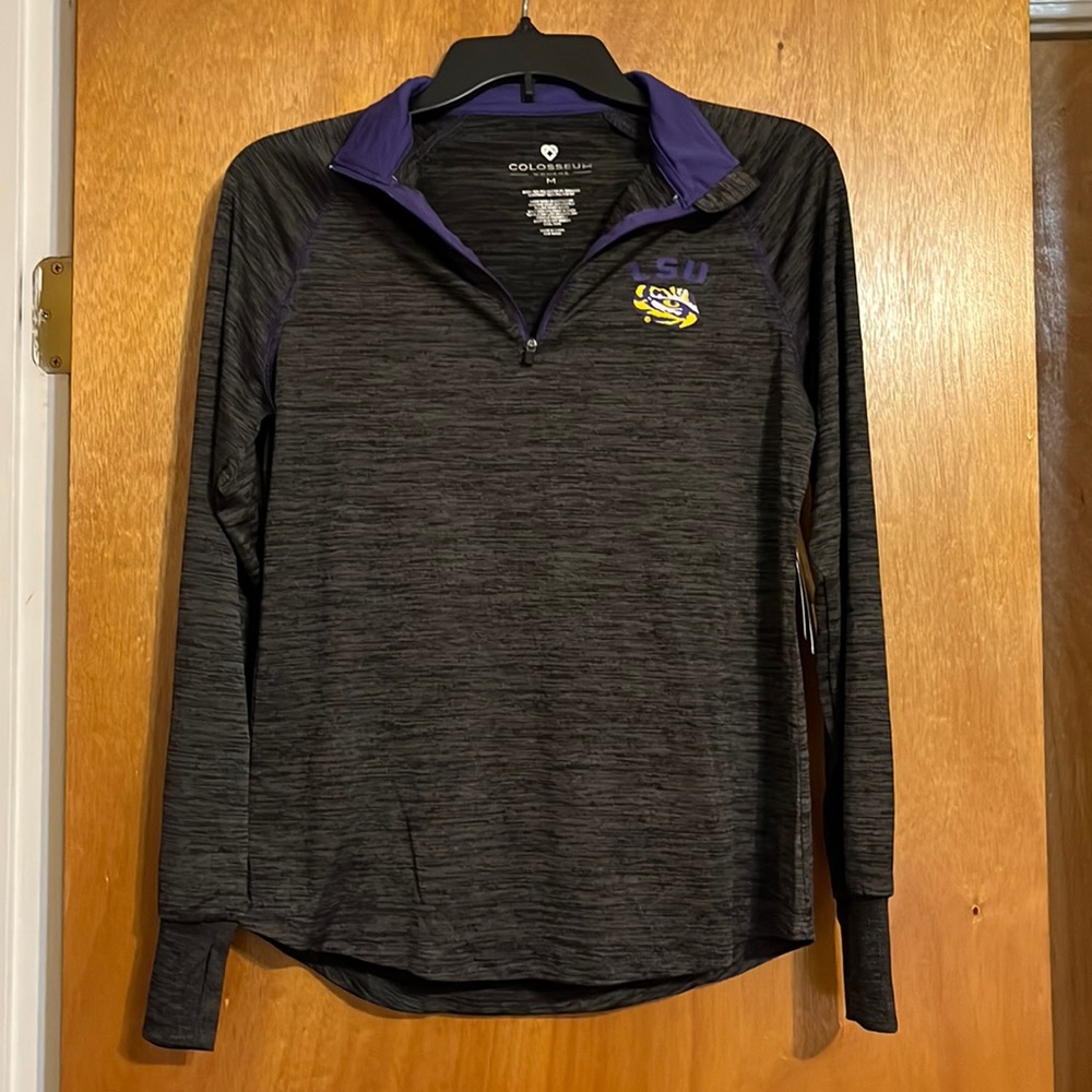 Colosseum Women's LSU Tigers Bikram 1/4 Zip Long Sleeve Pullover - Jacket